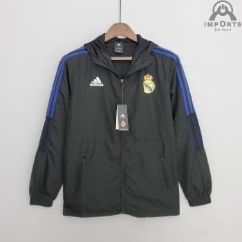 Jaqueta Corta-Vento Real Madrid 22/23 - Preto