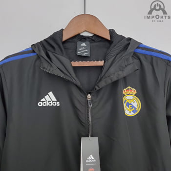 Jaqueta Corta-Vento Real Madrid 22/23 - Preto