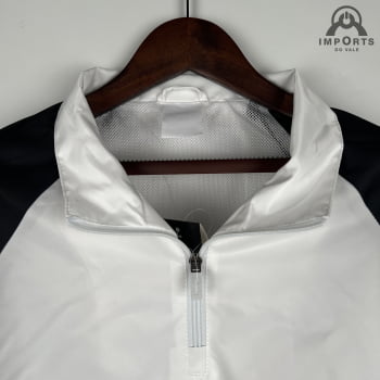 Jaqueta Corta-Vento Real Madrid 23/24 - Branco/preto/vermelho