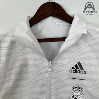 Jaqueta Corta-Vento Real Madrid 23/24 - Branco reversível 