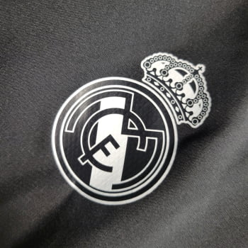 Corta-Vento Real Madrid 23/24 - Preto Listrado
