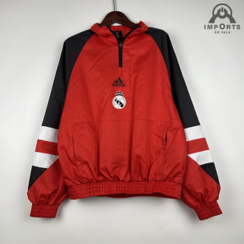 Jaqueta Corta-Vento Real Madrid 23/24 - Vermelho/preto