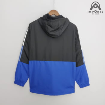 Jaqueta Corta-Vento São Paulo 22/23 - Preto/branco/azul