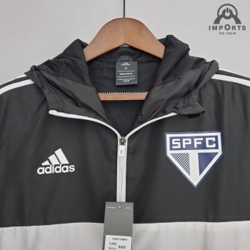 Jaqueta Corta-Vento São Paulo 22/23 - Preto/branco/azul