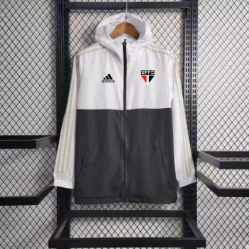 Jaqueta Corta-Vento São Paulo 23/24 - Branco/Preto