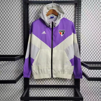 Corta-Vento São Paulo 23/24 - Branco/roxo