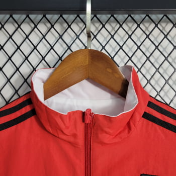 Jaqueta Corta-Vento São Paulo 23/24 - Branco/vermelho reversível