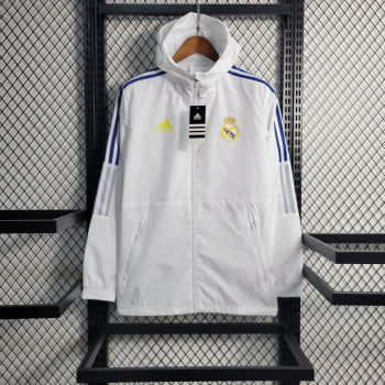Jaqueta Corta-Vento Real Madrid 23/24 - Branco/azul 