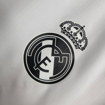 Jaqueta Corta-Vento Real Madrid 23/24 - Branco/preto