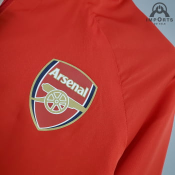 Jaqueta Corta-Vento Arsenal 20/21 - Vermelho Listrado