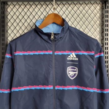 Jaqueta Corta-Vento Arsenal 23/24 - Azul Reversível 