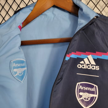 Jaqueta Corta-Vento Arsenal 23/24 - Azul Reversível 