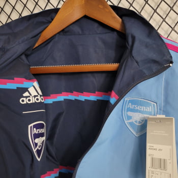 Jaqueta Corta-Vento Arsenal 23/24 - Azul Reversível 