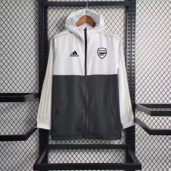 Jaqueta Corta-Vento Arsenal 23/24 - Branco/preto
