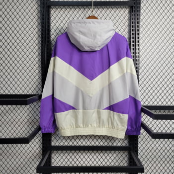 Jaqueta Corta-Vento Arsenal 23/24 - Branco/roxo