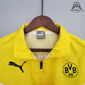 Jaqueta Corta-Vento Borussia Dortmund 21/22 - Amarelo/branco