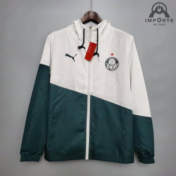 Jaqueta Corta-Vento Palmeiras 20/21 - Branco/verde