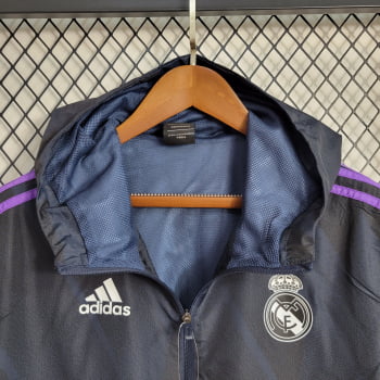 Jaqueta Corta-Vento Real Madrid 23/24 - Preto/lilás