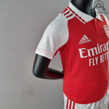 Kit Infantil Arsenal I 22/23 Versão Torcedor + Personalização Grátis