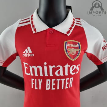 Kit Infantil Arsenal I 22/23 Versão Torcedor + Personalização Grátis