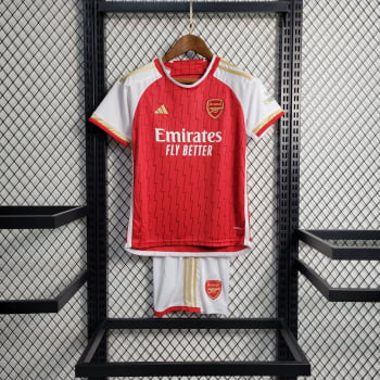 Kit Infantil Arsenal I 23/24 + Personalização Grátis Kit Infantil Arsenal I 23/24 + Personalização Grátis
