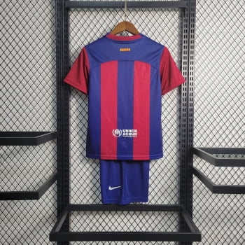 Kit Infantil Barcelona I 23/24 + Personalização Grátis 