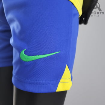 Kit Infantil da Seleção Brasileira I 2022 + Personalização Grátis