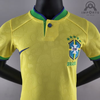 Kit Infantil da Seleção Brasileira I 2022 + Personalização Grátis
