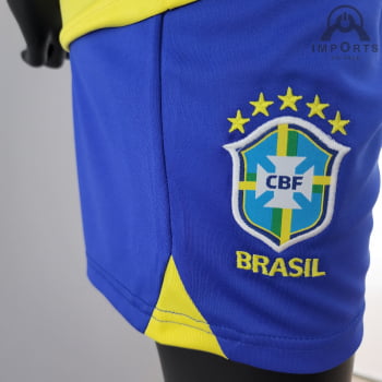 Kit Infantil da Seleção Brasileira I 2022 + Personalização Grátis