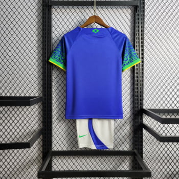 Kit Infantil da Seleção Brasileira II 2022 + Personalização Grátis