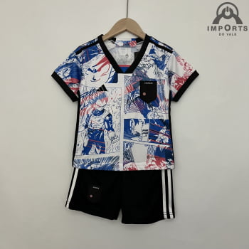 Kit Infantil da Seleção Japonesa 2023 Ed. Especial Dragon Ball + Personalização Grátis Kit Infantil da Seleção Japonesa 2023 Ed. Especial Dragon Ball + Personalização Grátis