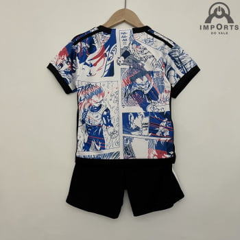 Kit Infantil da Seleção Japonesa 2023 Ed. Especial Dragon Ball + Personalização Grátis