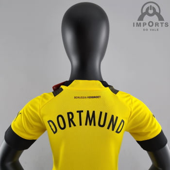 Kit Infantil Borussia Dortmund l 22/23 + Personalização Grátis