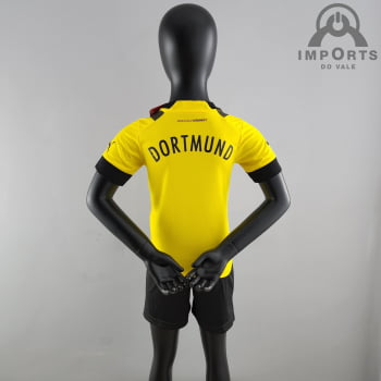 Kit Infantil Borussia Dortmund l 22/23 + Personalização Grátis