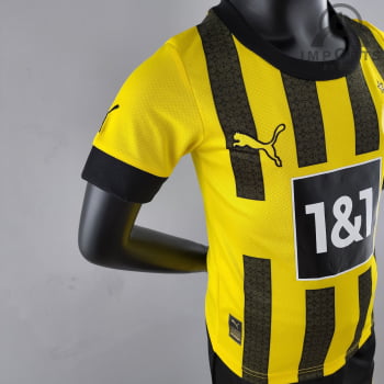 Kit Infantil Borussia Dortmund l 22/23 + Personalização Grátis