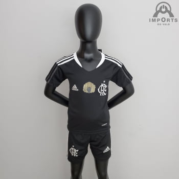 Kit Infantil Flamengo 21/22 Consciência Negra + Personalização Grátis