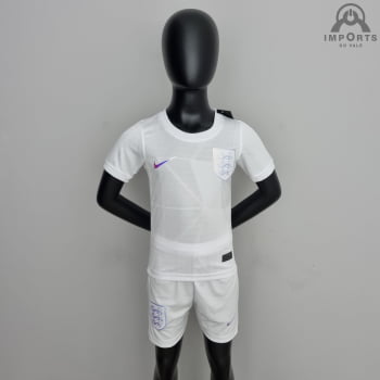 Kit Infantil da Seleção Inglesa I 2022+ Personalização Grátis