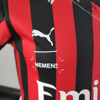 Kit Infantil AC Milan IV 21/22 + Personalização Grátis