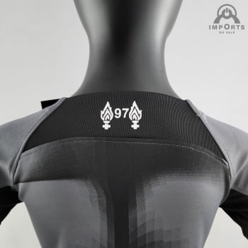 Kit Infantil Liverpool 22/23 Goleiro Preto + Personalização Grátis