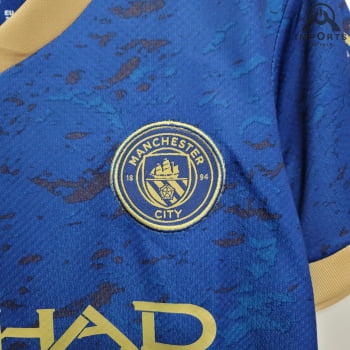 Kit Infantil Manchester City 23/24 Ed. Especial + Personalização Grátis 
