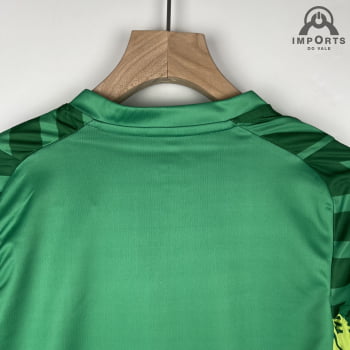 Kit Infantil Manchester City 23/24 Goleiro Personalização Grátis - Verde