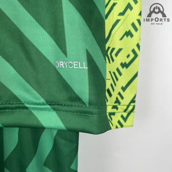 Kit Infantil Manchester City 23/24 Goleiro Personalização Grátis - Verde