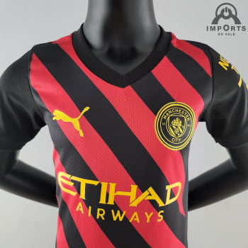 Kit Infantil Manchester City II 22/23 + Personalização Grátis