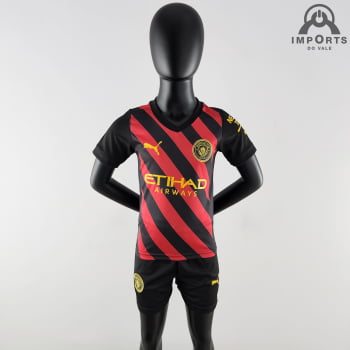 Kit Infantil Manchester City II 22/23 + Personalização Grátis