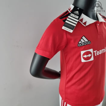 Kit Infantil Manchester United I 22/23 + Personalização Grátis