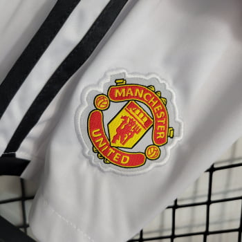 Kit Infantil Manchester United I 23/24 + Personalização Grátis