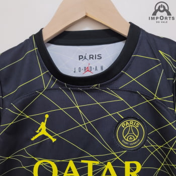 Kit Infantil Paris Saint-Germain (PSG) IV 23/24 + Personalização Grátis 