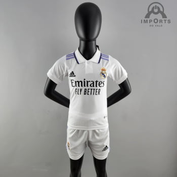 Kit Infantil Real Madrid I 22/23 + Personalização Grátis