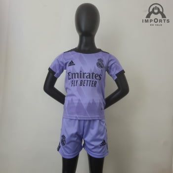 Kit Infantil Real Madrid III 22/23 + Personalização Grátis 