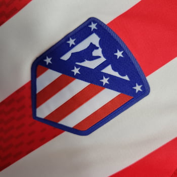 Manga Longa Atlético de Madrid I 23/24 Versão Torcedor + Personalização Grátis Manga Longa Atlético de Madrid I 23/24 Versão Torcedor + Personalização Grátis